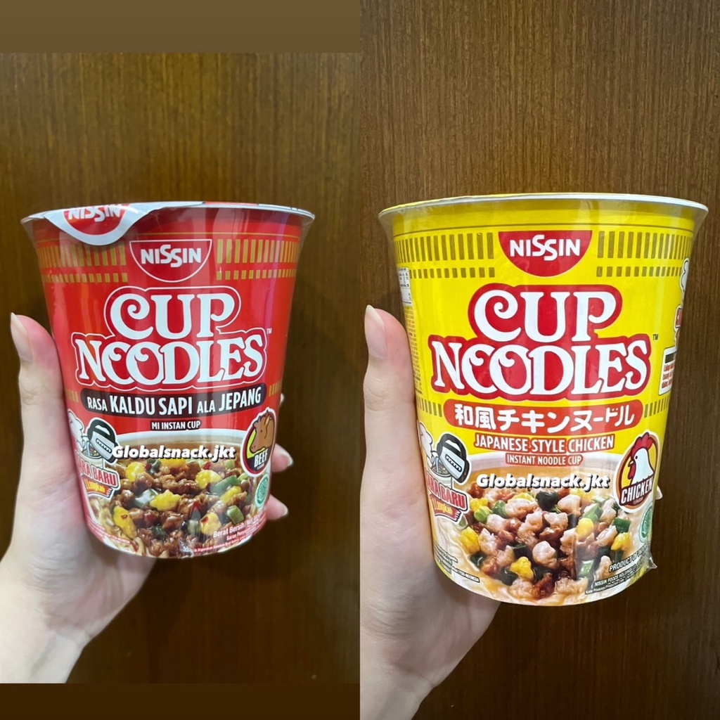 

NISSIN CUP NOODLES JAPANESE STYLE BEEF KALDU SAPI / KALDU AYAM CHICKEN ALA JEPANG MI INSTANT NOODLES