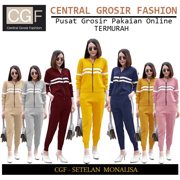 Setelan Monalisa - Central Grosir Fashion (CGF) - Ukuran L-3XL - Matt Baby Terri