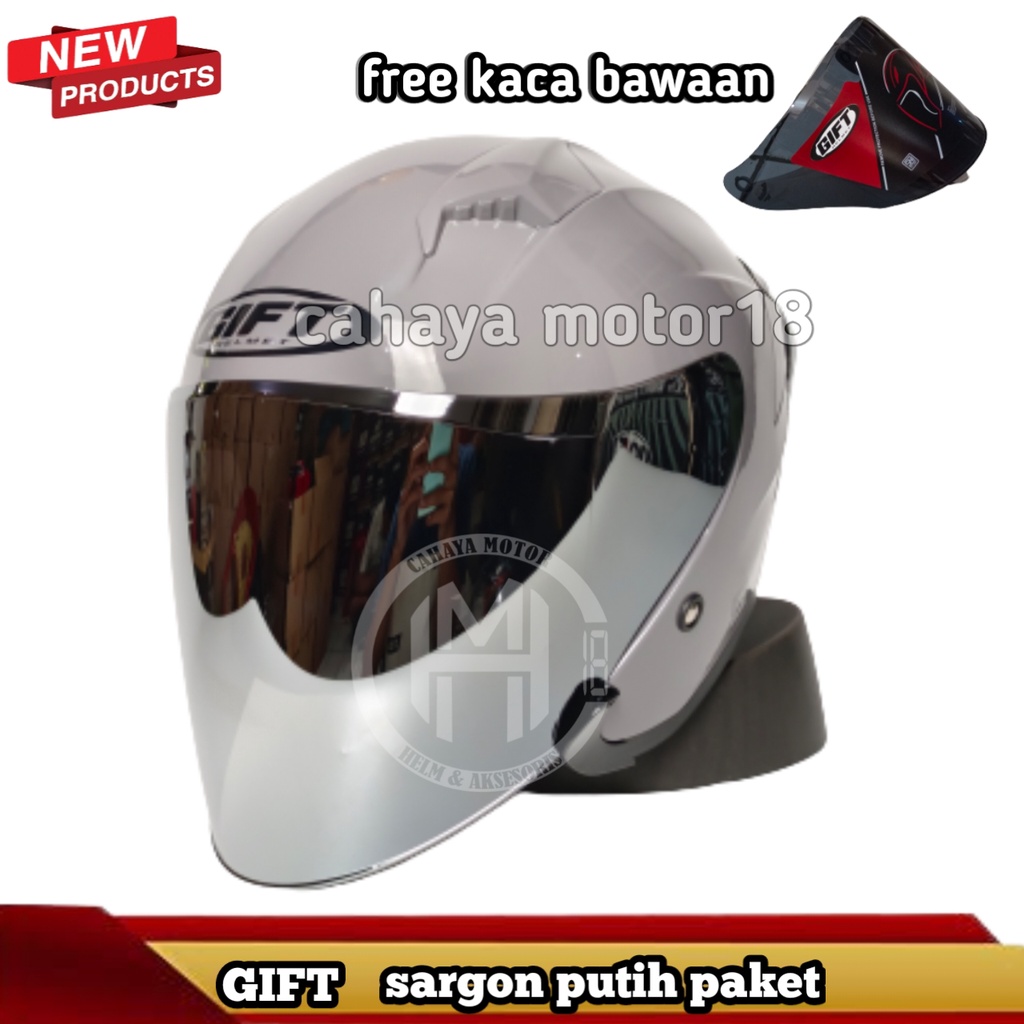 PAKET GANTENG NJS KAIROZ REPLIKA GREY GLOSI MERK GIFT|HALF FACE