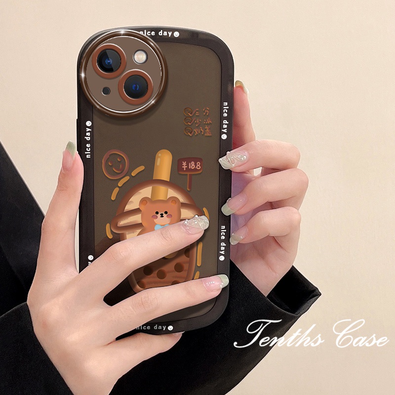 IPHONE Kompatibel Untuk Iphone14 13 12 11 Pro Max X XR Xs Max8 7 6 6s Plus Se2020 Case Ponsel Beruang Kartun Lembut Bening Cover