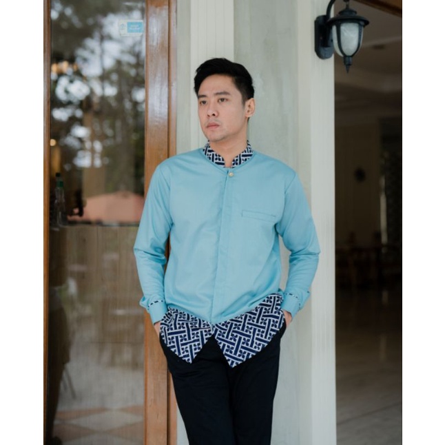 Kemeja Batik Pria NUC.ID Ahsan 02 (Baby Blue)