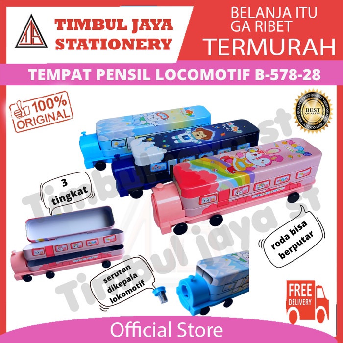 

Tempat Pensil Tempat Pensil Kotak Pensil Aesthetic Anak Unik Mobil Bus Locomotif 578