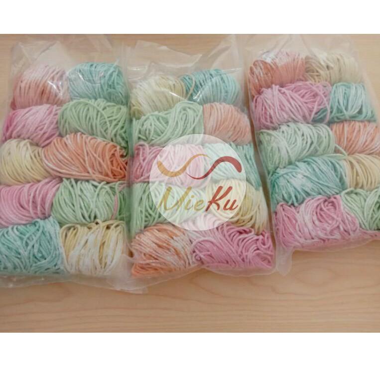 

12.12 FLASH SALE Mie Warna Mix (1kg campur bulat dan gepeng) 