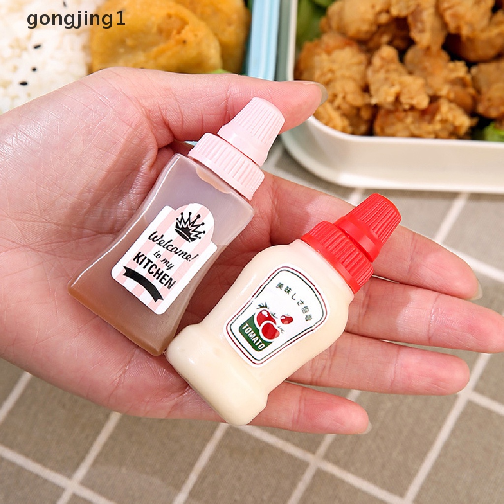 Ggg 2Pcs Botol Saus Bumbu Mini Wadah Saos Kecap Salad Saos Portable ID