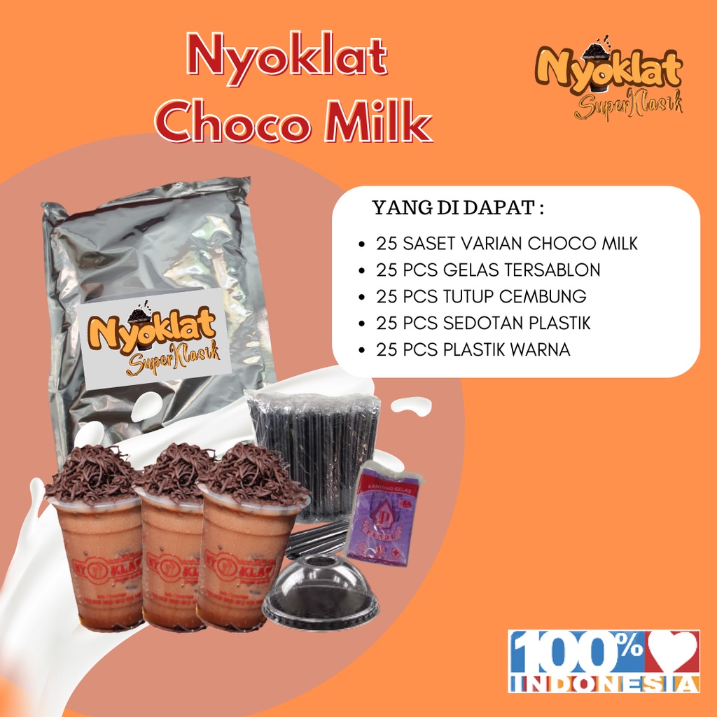 

Bubuk Minuman Milky Choco - 1Paket - Nyoklat Super Klasik