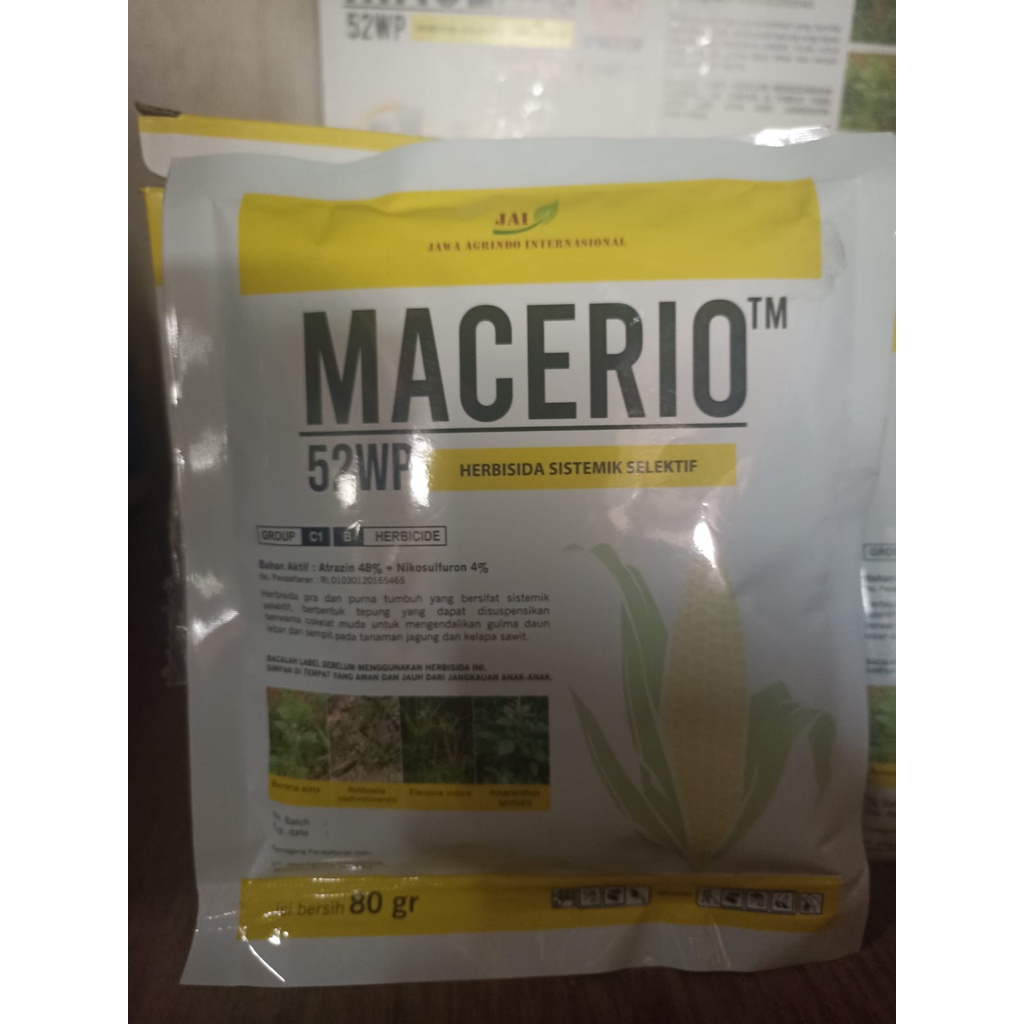 OBAT RUMPUT SELEKTIF JAGUNG (MACERIO 52 WP)