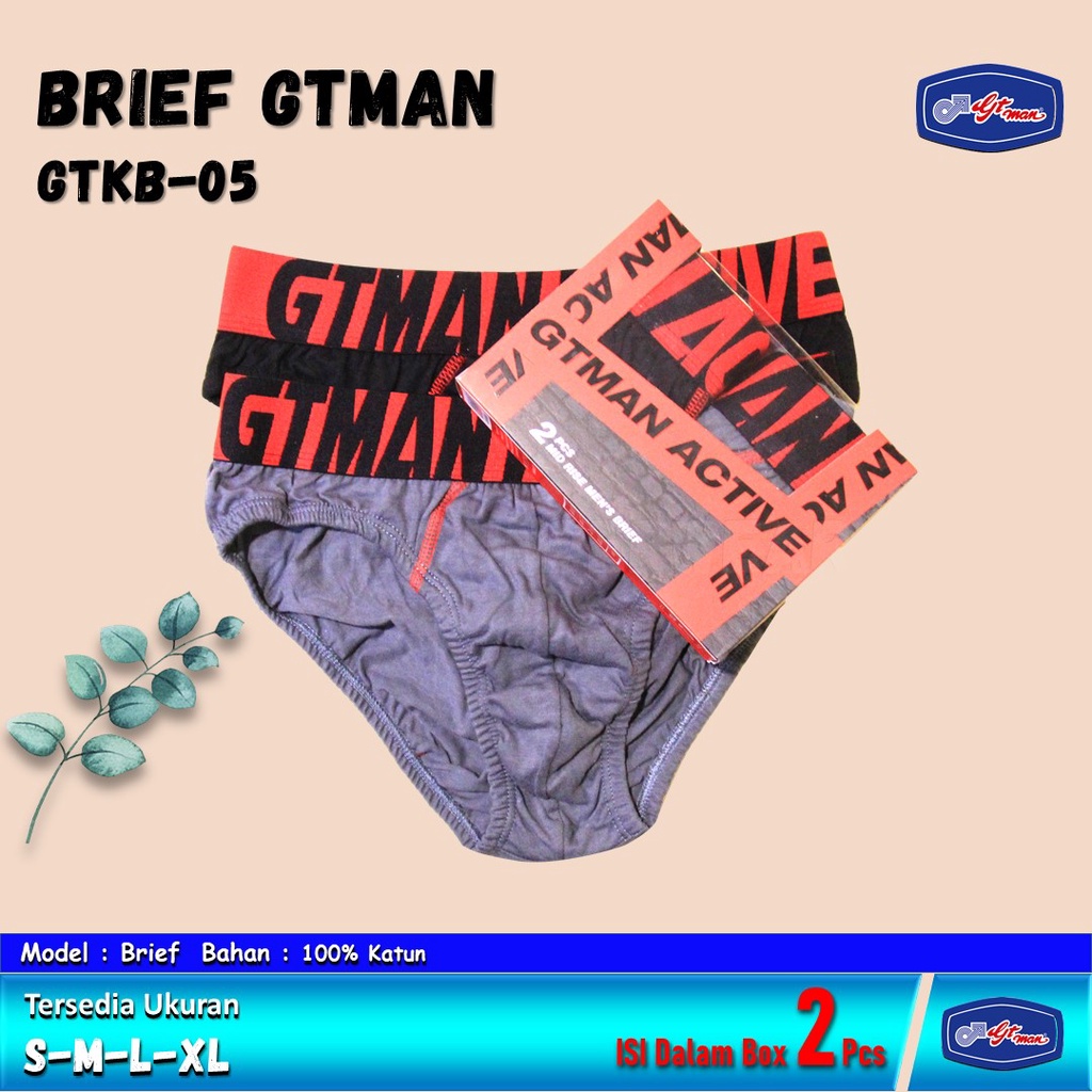 Celana Dalam Pria GTMAN GTKB 05 I1Box Isi 2 PCS