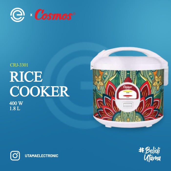 COSMOS Rice Cooker 1.8 Liter CRJ-3301