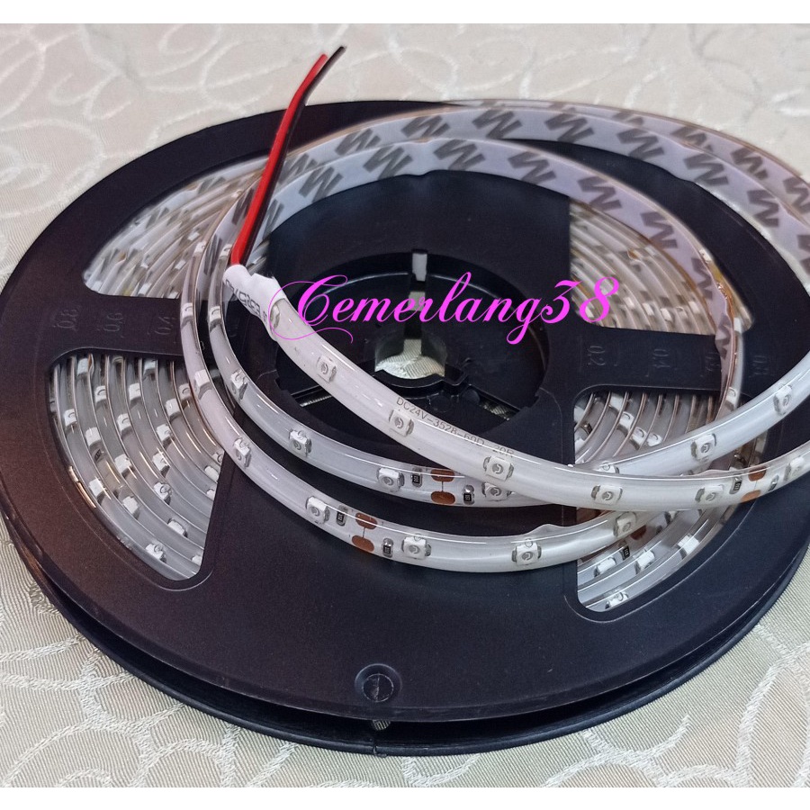 LED Strip Flexible 3528 24V HIJAU/GREEN 300 LED/Roll WaterProof IP44