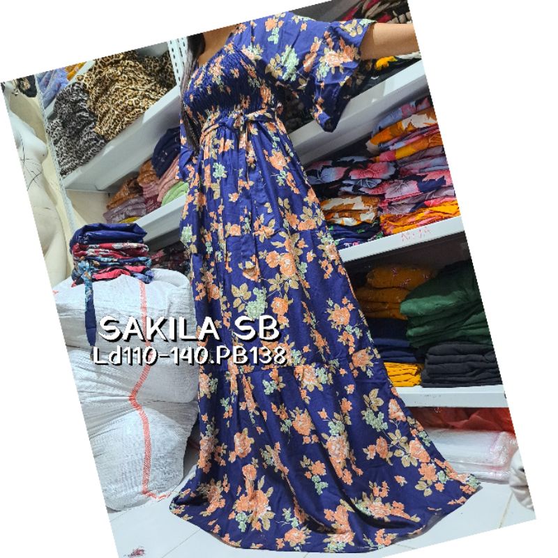 sakila dress bali jumbo xxl bigsize dress smoke sabrina