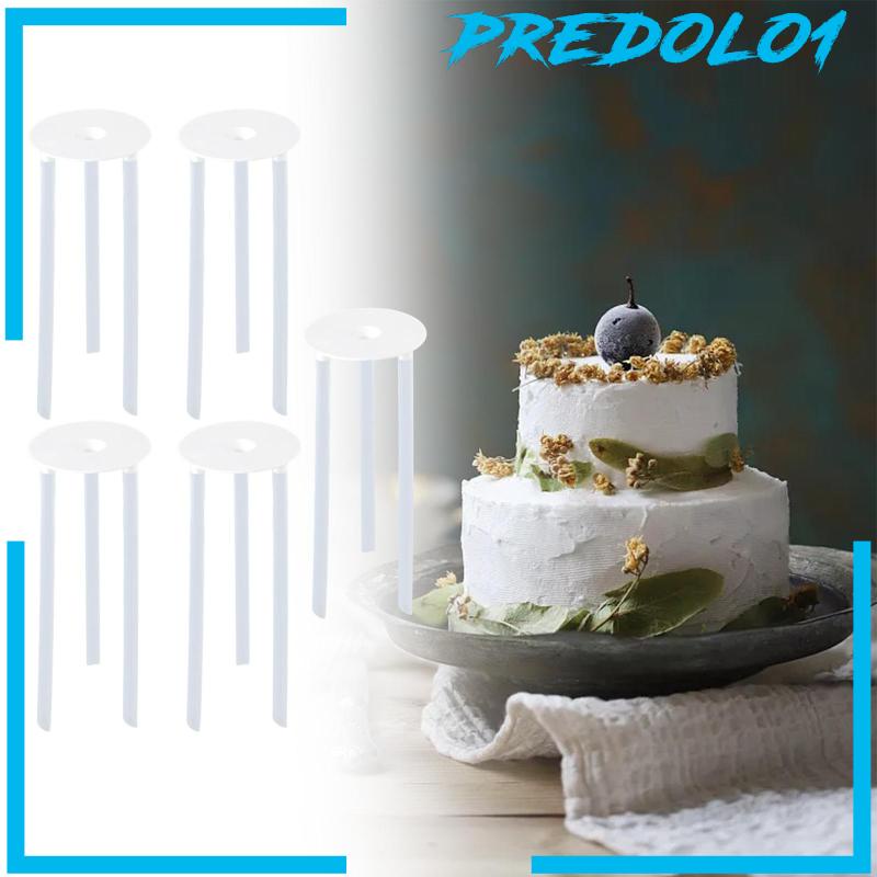 [Predolo1] Cake Tier Stacking Kit Baking Alat Pemisah Kue Berdiri Dowels Susun Kue Home