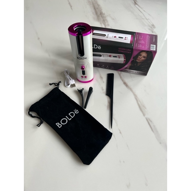 BOLDe Golden Curly Straightener - portable