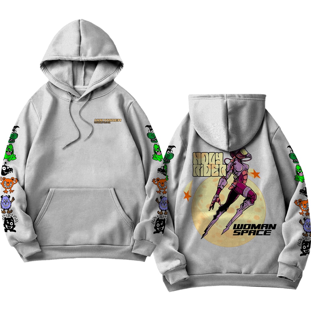 Holyrider Jumper Hoodie WOMAN SPACE II Sweater Hoodie Distro Sablon DTF Fleece Cotton M-XXL (Pria &amp; Wanita) Free stiker&amp;Gantungan Kunci