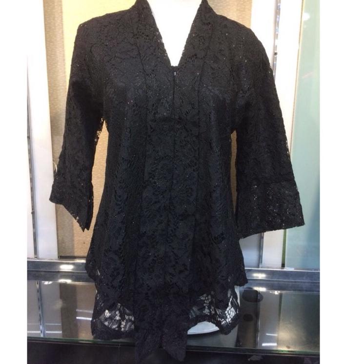 ✺✺ Atasan Kebaya Brukat  Atasan Kebaya Kartini  Atasan Kebaya Kutubaru polos floy Aneka Warna kebaya
