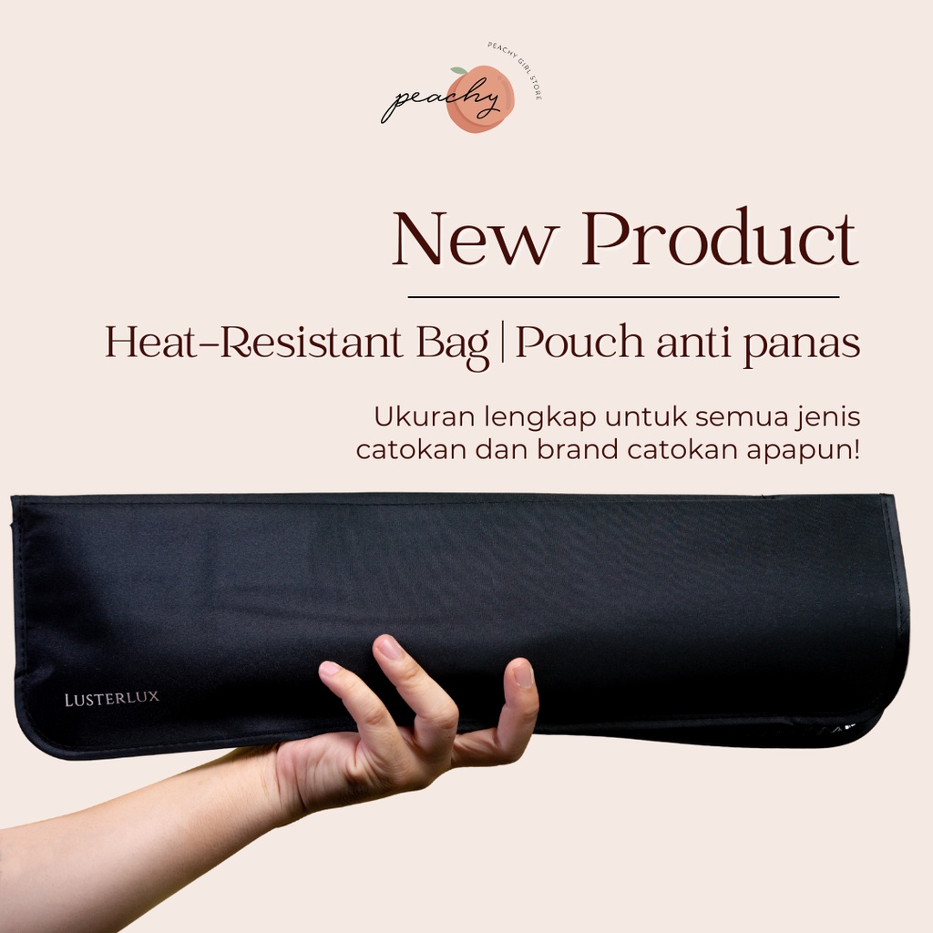 LUSTERLUX HEAT RESISTANT BAG, Alas Tahan Panas Catokan, Pelindung Catokan