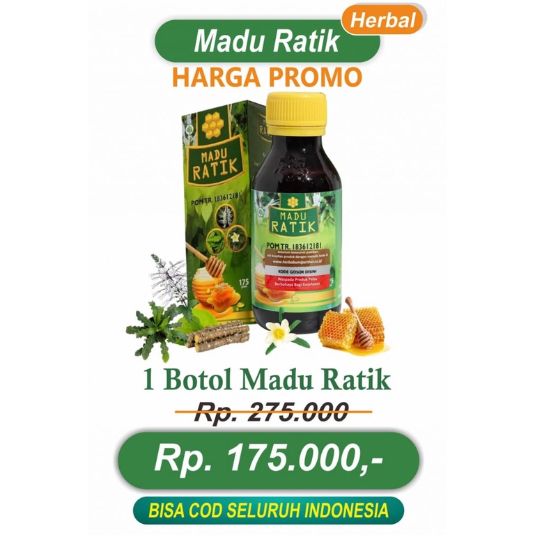 MADU RATIK ASLI ATASI KEBAS KESEMUTAN KRAM ASAM URAT NYERI SENDI SAKIT OTOT PINGGANG REMATIK ENCOK SAKIT LUTUT HANYA MENJUAL PRODUK ORINAL