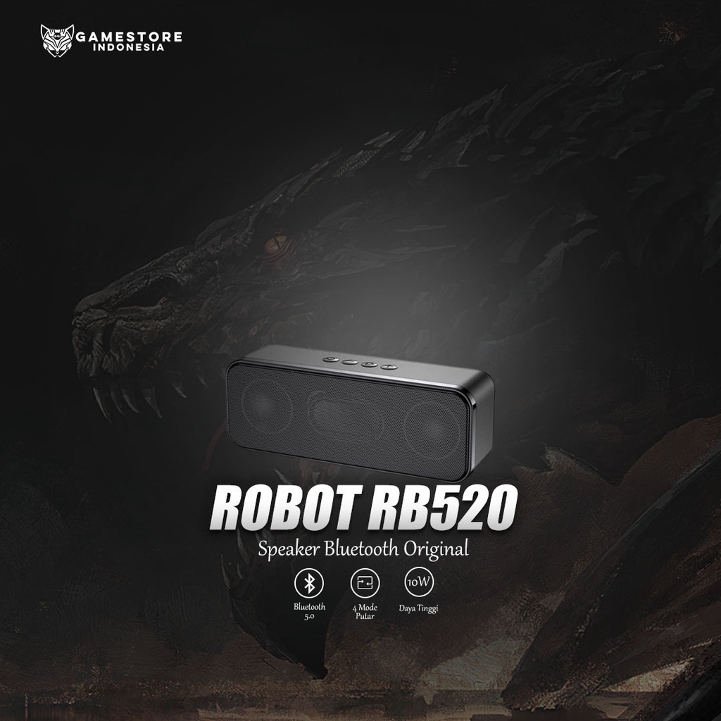 ROBOT Bluetooth Speaker RB520 Black ORIGINAL