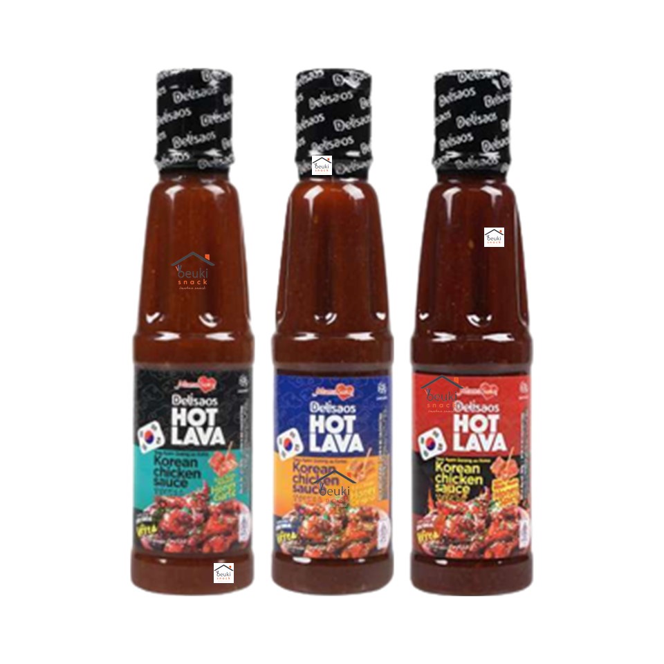 

Delisaos Hot Lava Korean Honey Chicken Sauce 160ml / Saus Ayam Goreng Korea