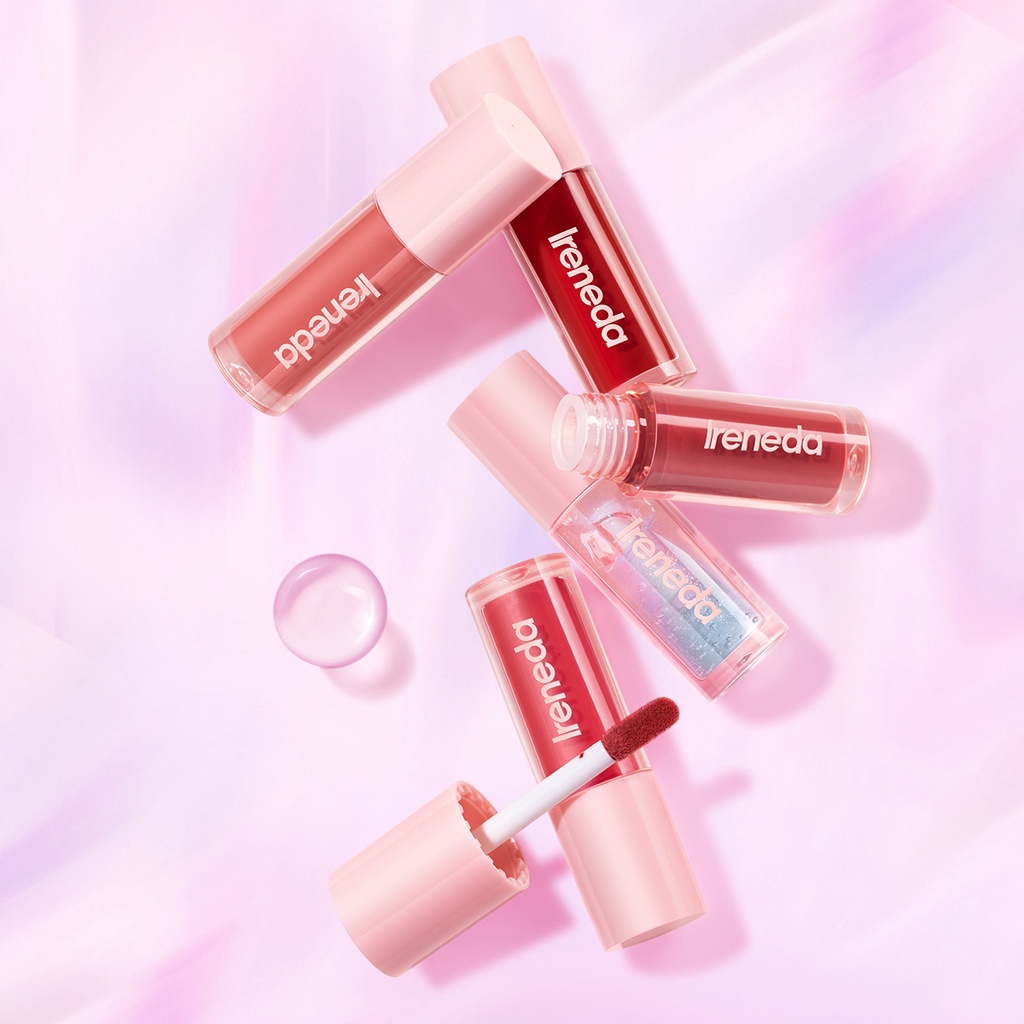 Ireneda Lip Gloss Super Plump Hi-Shine Lipgloss Natural Lipstick Glossy Lipstik Ireneda Lipcream Lip Cream