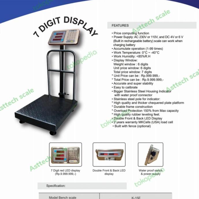 Timbangan digital / timbangan elektrik / kiloweigh 150 kg / 30x40cm barang promo