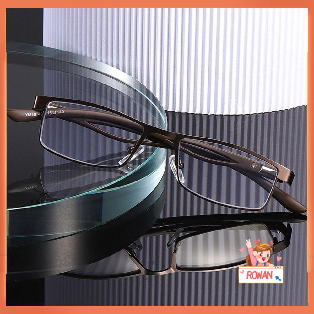 R-flower Business Kacamata Baca Frame Kantor Vintage Simple Anti-Blue Light