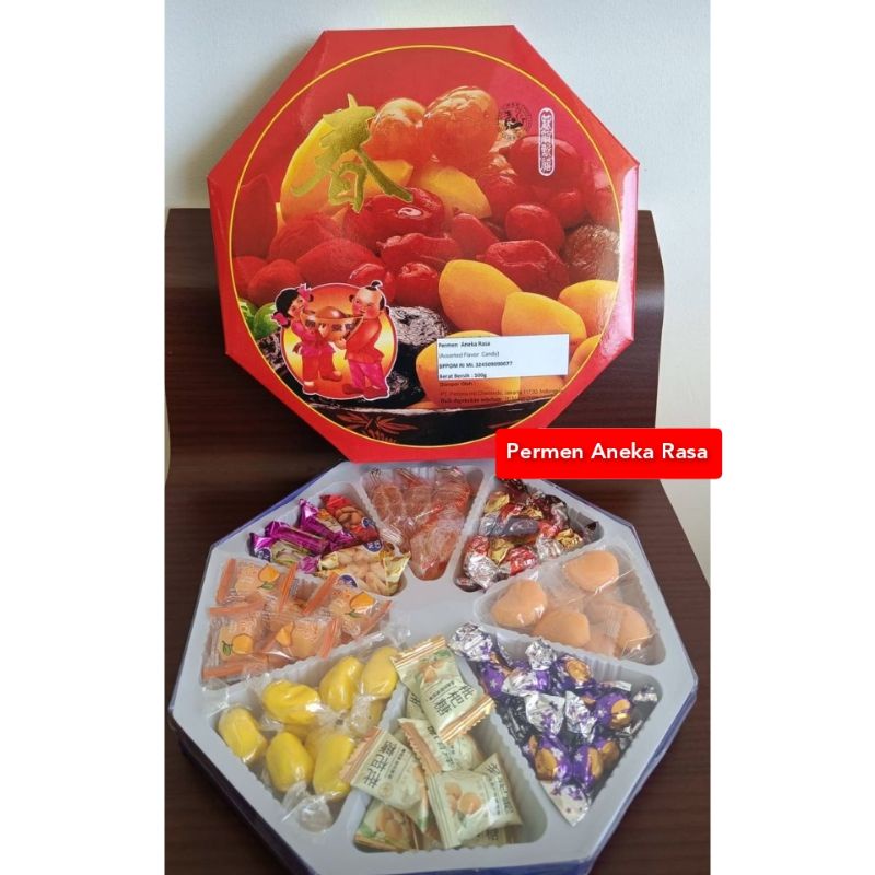 

Permen Aneka Rasa Segi 8 / Pak Cen Tang / Permen Imlek / Pak Chen Dang / Gift Imlek / Gift Chinese New Year / Permen CNY