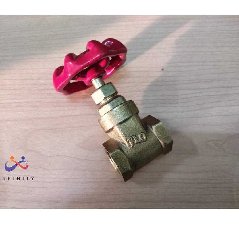 Lebih Istimewa Ball Valve Kuningan Brass Stop Kran Keran Putar Gate Valve FH 1/2 Inch INF