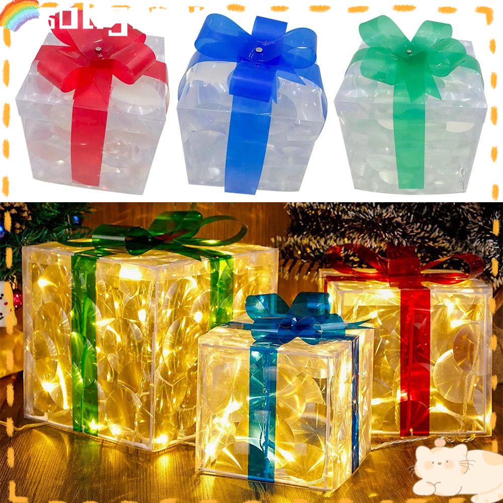 Solighter Natal Glowing Dekorasi Festival Party Outdoor Lighting Natal Party Natal Lighting Box