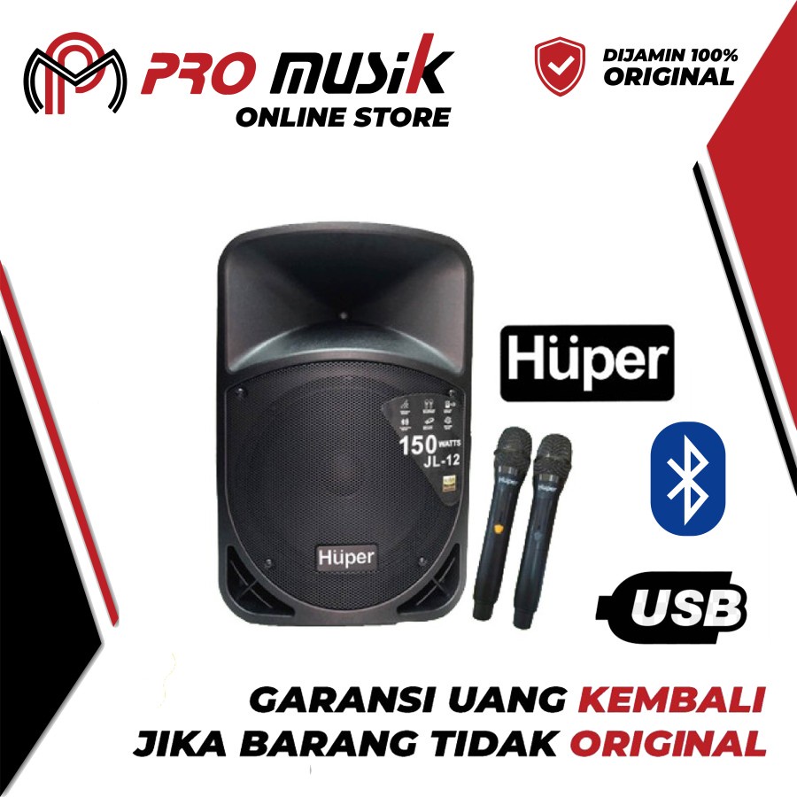 Huper Speaker Portable JL 12 Bluetooth