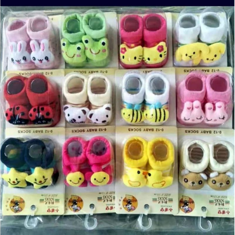 Kaos Kaki Bayi Boneka Karakter 3D Sepatu Bayi Lucu Murah Baby Sock Import terlaris