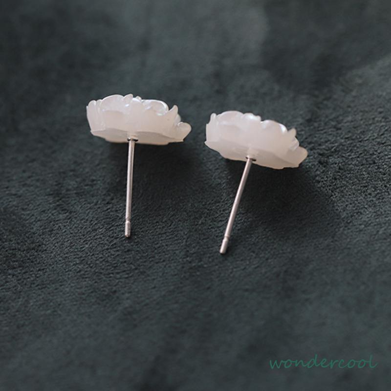 Anting-anting 925 Desain Sterling Silver Fashion Rose Anting-anting Premium Merasa Temperamen-Won