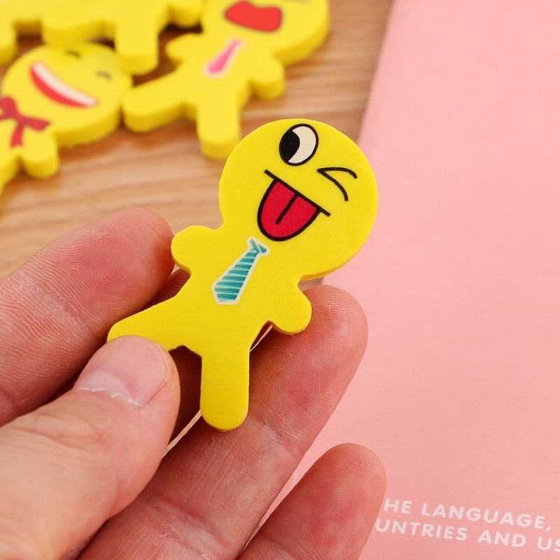 

Penghapus Pensil Karakter Emoticon Set 2pcs