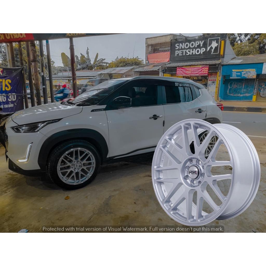PAKET VELG DAN BAN RING 18 MOBIL NISSAN MAGNITE RAIZE ROCKY R18 HSR RAI S1 PELEK RACING