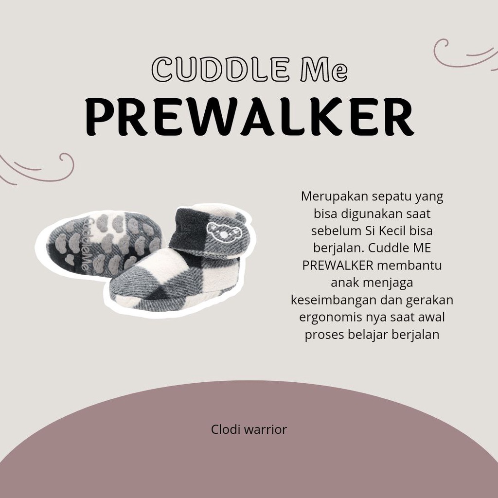 (Bisa COD)  CUDDLE ME prewalker - sepatu bayi 6 bulan - 1 tahun