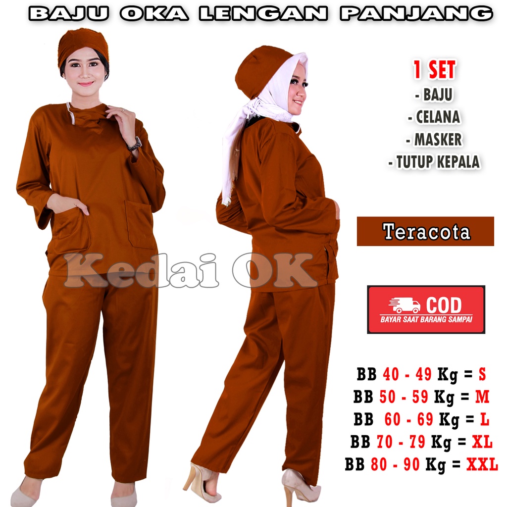 SERAGAM JAGA MEDIS / BAJU OK / BAJU PERAWAT / BAJU BIDAN / MODEL KEKINIAN