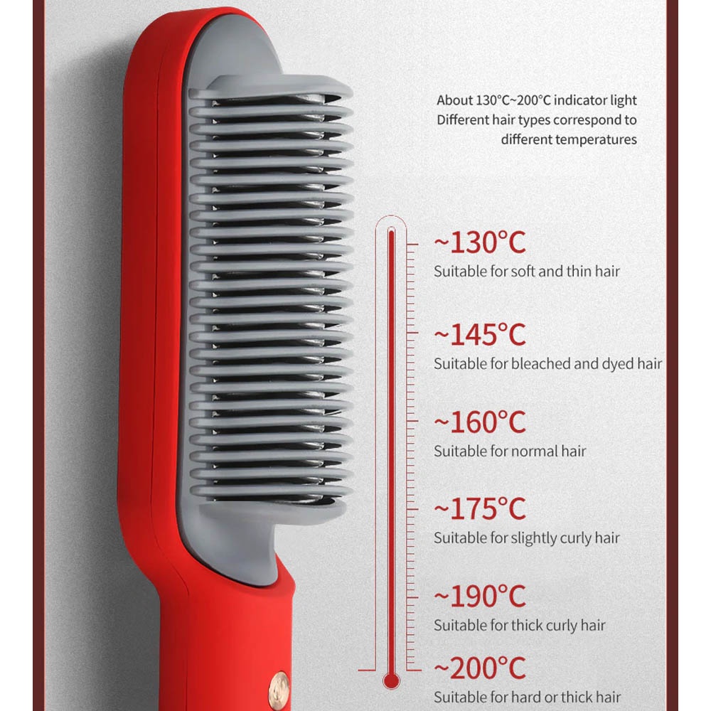 Catokan Sisir Pelurus Rambut Hair Straightener Curler 2 In 1 T909B - Sisir Catok Listrik Curly RambutUntuk Lurus Catokan Pelurus Permanen Catokan Sisir Pelurus Rambut Hair Straightener Curler 2 In 1 T909B - Sisir Catok Listrik Curly Rambut Untuk Lurus Cat