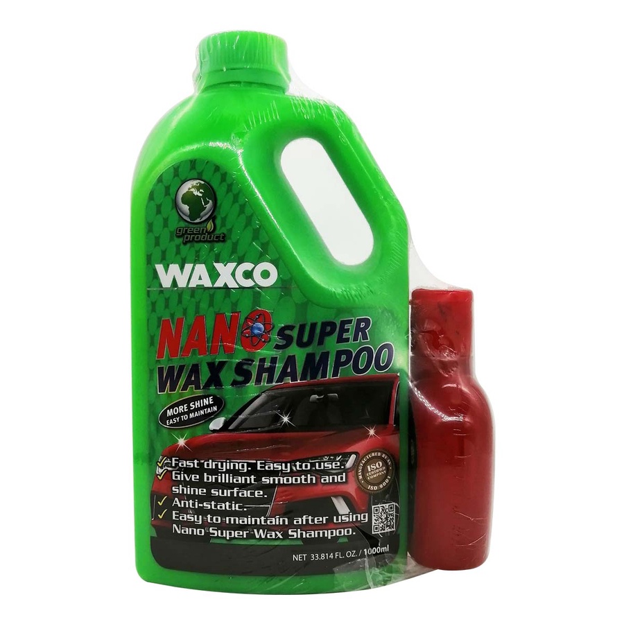 WAXCO Nano Super Wax Shampoo 1L + FREE WET LOOK TYRE SHINE 135 ml