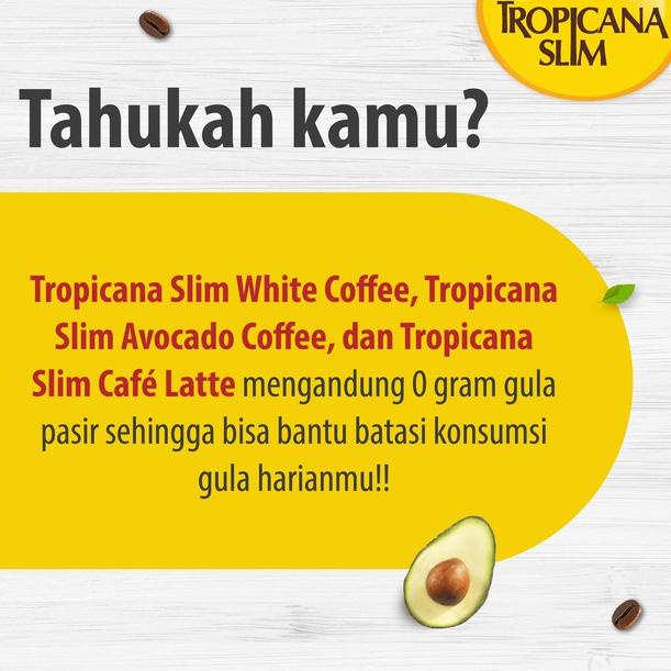 

[KODE PRODUK L9LWV6383] Tropicana Slim Cafe Latte 10 Sachet 14gr - Kopi Susu Nikmat Tanpa Gula Pasir