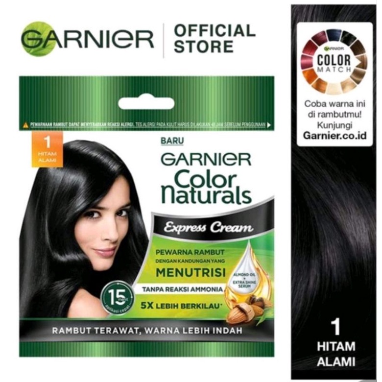 Garnier Color Naturals Express Hair Color Sachet | Garnier Color Naturals  Pewarna Rambut | Cat Rambut Natural