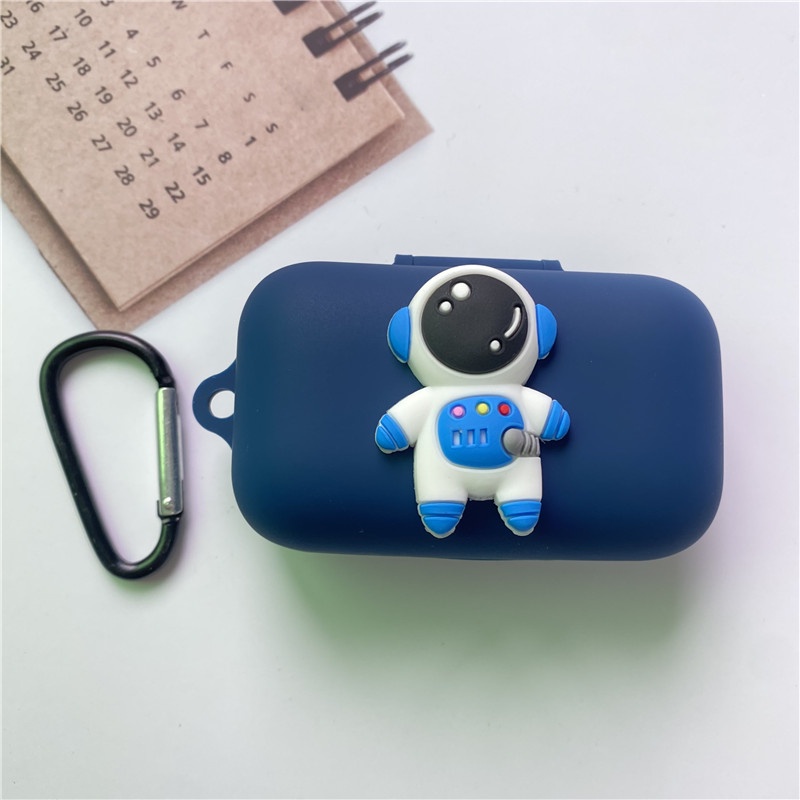 Haylou t15 Case Kartun Astronot Melindungi Earphone Cover Untuk Haylou t15 Silikon Hearphone Aksesoris Kotak Fundas