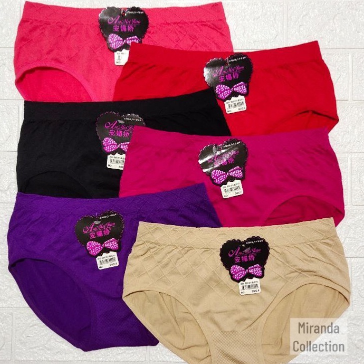 Celana Dalam Wanita / CD Wanita Rajut Bahan Adem dan Stretch - AnMeiJiao