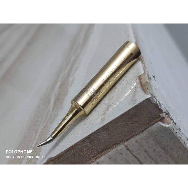 mata solder Jinyan emas 900-T-IS Jinyan Gold bengkok tips Solder bengkok Ujung solder bengkok emas