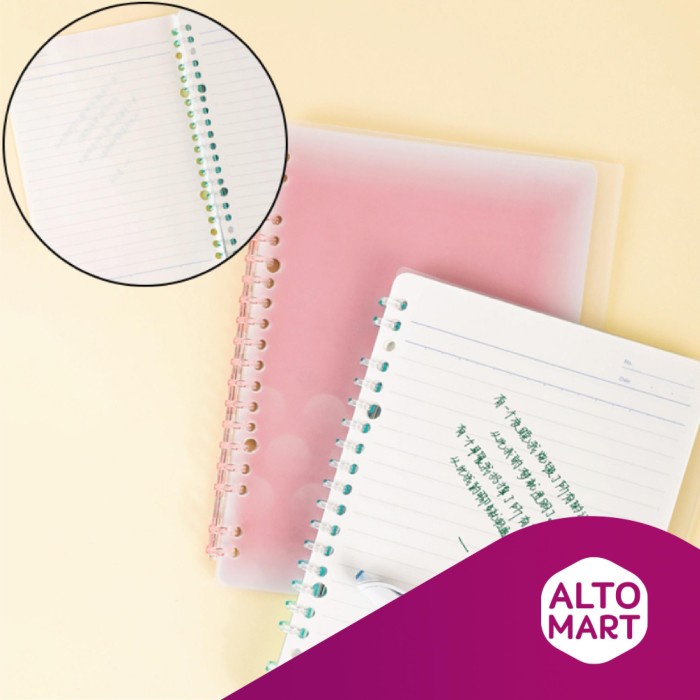 

KOKUYO PASTEL COOKIE SMART RING LOOSE LEAF NOTEBOOK BINDER A5 B5