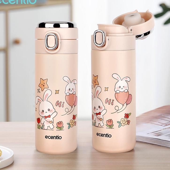 Best Seller ecentio botol minum termos 420ml stainless 304 Vacuum Flask/Tumbler cerdas LED suhu