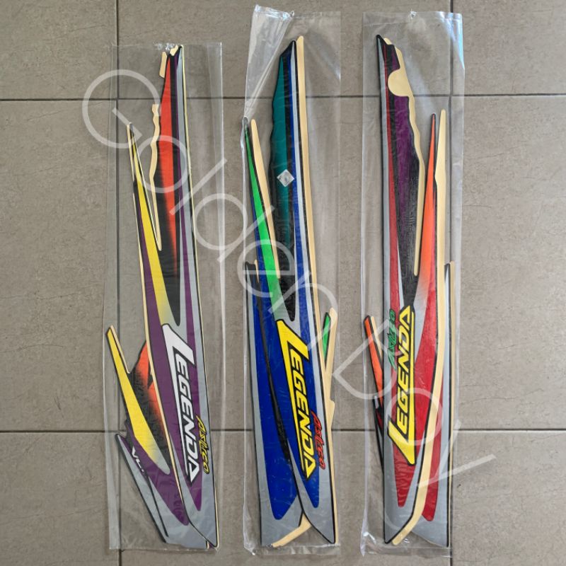 Striping sticker stiker list body honda astrea legenda 1 Lis Body astrea legenda 1