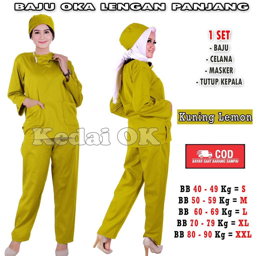 SERAGAM JAGA MEDIS / BAJU OK / BAJU PERAWAT / BAJU BIDAN / MODEL KEKINIAN