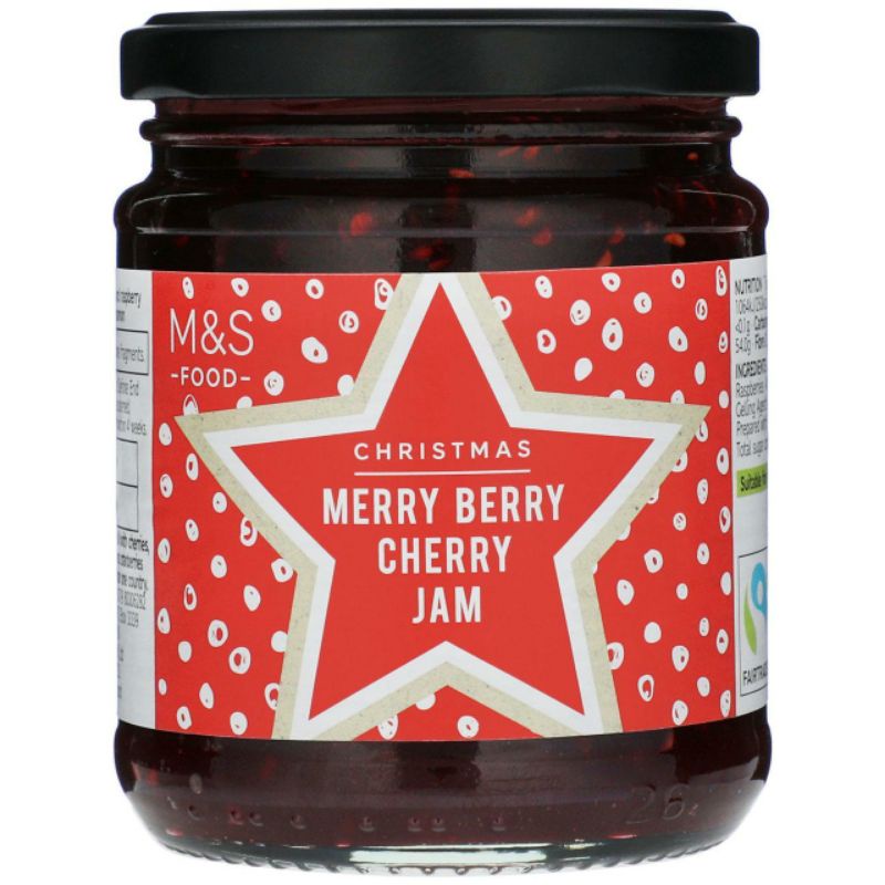 

MARKS & SPENCER M&S Christmas Merry Berry Cherry Jam 340g