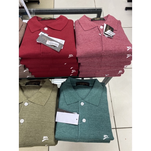 MODASPORT kaos kerah polos pendek
