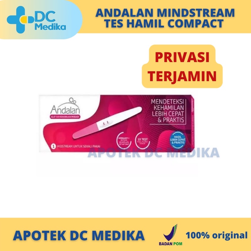 Andalan Midstream / Tes Kehamilan / Compact / Test Pack / Program Hamil / Pregnancy Test / Promil / 1's