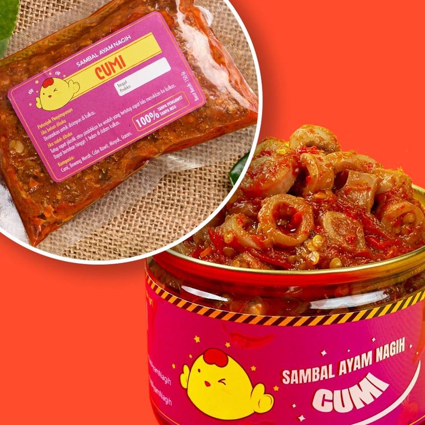 

limited Edition✔️SAMBAL NAGIH - Sambal Cumi Asin Sachet enak sekali|SQ9